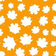 Seamless pattern with autumn leaves N27