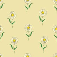 Seamless camomiles