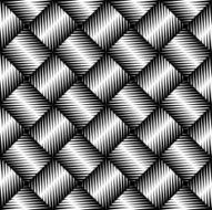 Black and white jagged edge seamless pattern N5