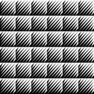 Black and white jagged edge seamless pattern N17