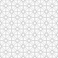 Black and white geometric circle seamless pattern N3
