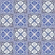Gorgeous seamless pattern from colorful Moroccan tiles ornaments