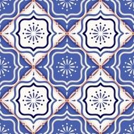 Gorgeous seamless patchwork pattern from colorful Moroccan tiles ornaments