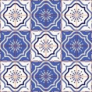 Gorgeous seamless patchwork pattern from colorful Moroccan tiles ornaments N4