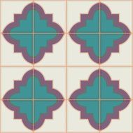 Gorgeous seamless pattern from colorful Moroccan tiles ornaments N3