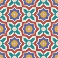 Gorgeous seamless pattern from colorful Moroccan tiles ornaments N4