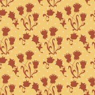 Vintage floral seamless pattern N26