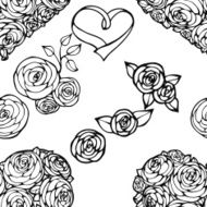 Vector seamless wedding background N9