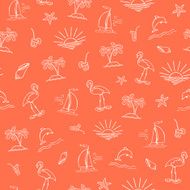 Seamless vector sea pattern N2