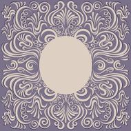 Frame vintage background decorative floral elements