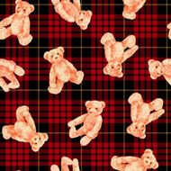 Bear illustration pattern N40