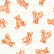 Bear illustration pattern N41