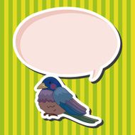 bird cartoon theme elements vector eps N56
