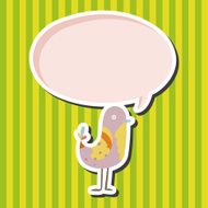 bird cartoon theme elements vector eps N59