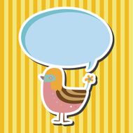 bird cartoon theme elements vector eps N60