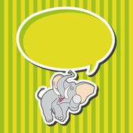 animal elephant cartoon theme elements N15