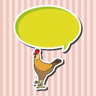 animal cock cartoon theme elements N9