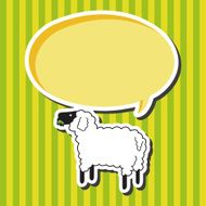 animal sheep cartoon theme elements N9
