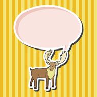 animal moose cartoon theme elements N6