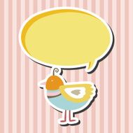 bird cartoon theme elements vector eps N62