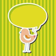 bird cartoon theme elements vector eps N65