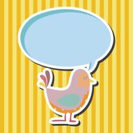 bird cartoon theme elements vector eps N67