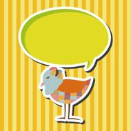 bird cartoon theme elements vector eps N69