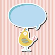 bird cartoon theme elements vector eps N70