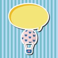 style hot air ballon theme elements vector eps N65