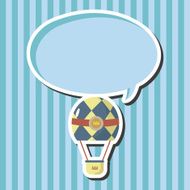 style hot air ballon theme elements vector eps N67
