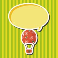 style hot air ballon theme elements vector eps N71