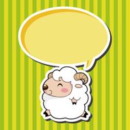 animal sheep cartoon theme elements N10