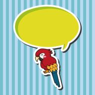 animal parrot cartoon theme elements N2