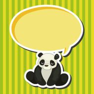 animal panda cartoon theme elements N14