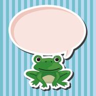 animal frog cartoon theme elements N10