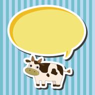 animal cow cartoon theme elements N10