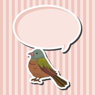 bird cartoon theme elements vector eps N71