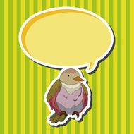 bird cartoon theme elements vector eps N74