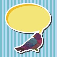 bird cartoon theme elements vector eps N75
