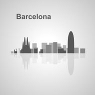 Barcelona skyline for your design