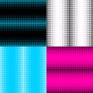 Set of seamless patterns with cross halftone