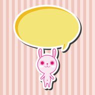 animal rabbit cartoon theme elements N28