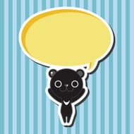 animal bear cartoon theme elements N14