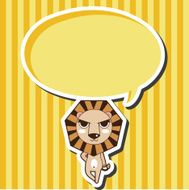 animal lion cartoon theme elements N14