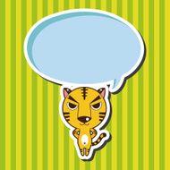 animal tiger cartoon theme elements N22