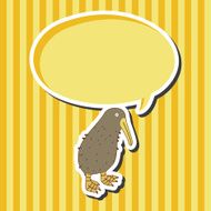bird cartoon theme elements vector eps N77