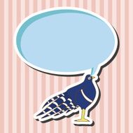 bird cartoon theme elements vector eps N78