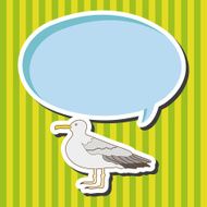 bird cartoon theme elements vector eps N79