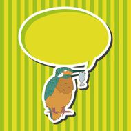 bird cartoon theme elements vector eps N84