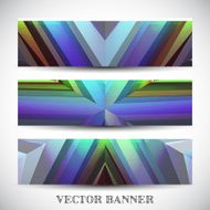 Set of abstract vector banners N3